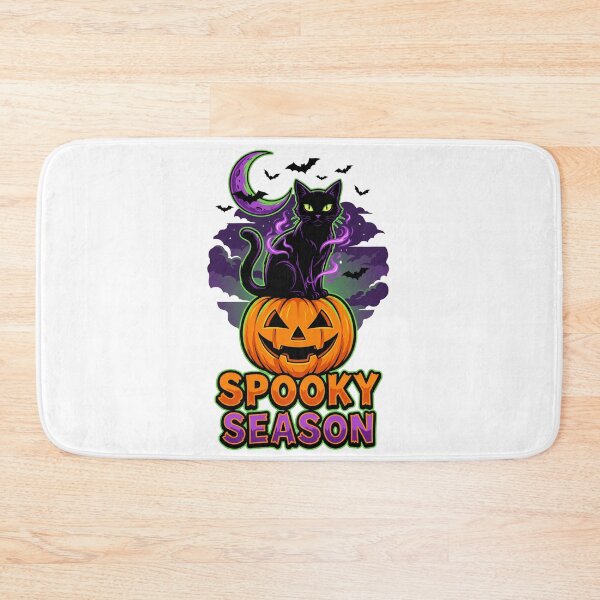 Item preview, Black Cat Spooky Season Art designed and sold by Quillway.