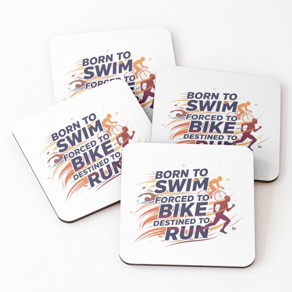 Item preview, Born to Swim Forced to Bike Destined to Run designed and sold by LaurannaDesign.