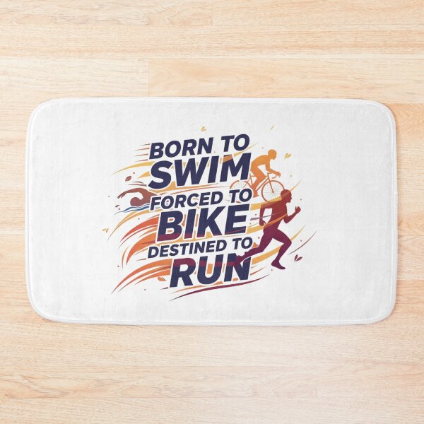 Item preview, Born to Swim Forced to Bike Destined to Run designed and sold by LaurannaDesign.