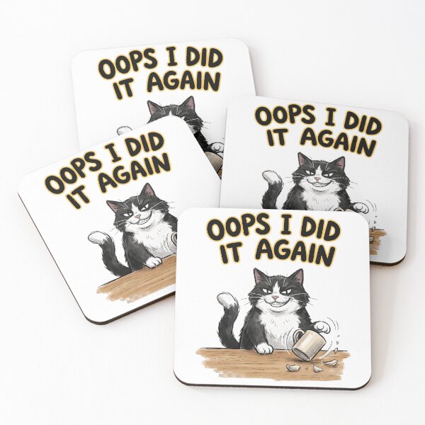 Item preview, Mischievous Cat Oops I Did It Again designed and sold by Quillway.