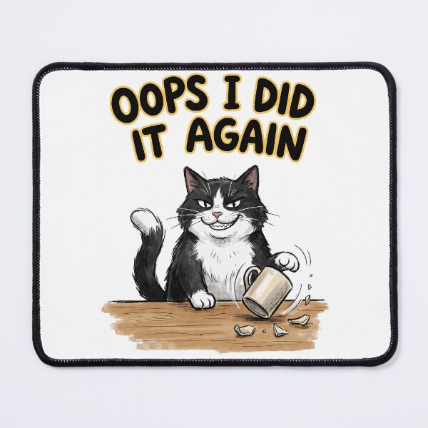 Item preview, Mischievous Cat Oops I Did It Again designed and sold by Quillway.