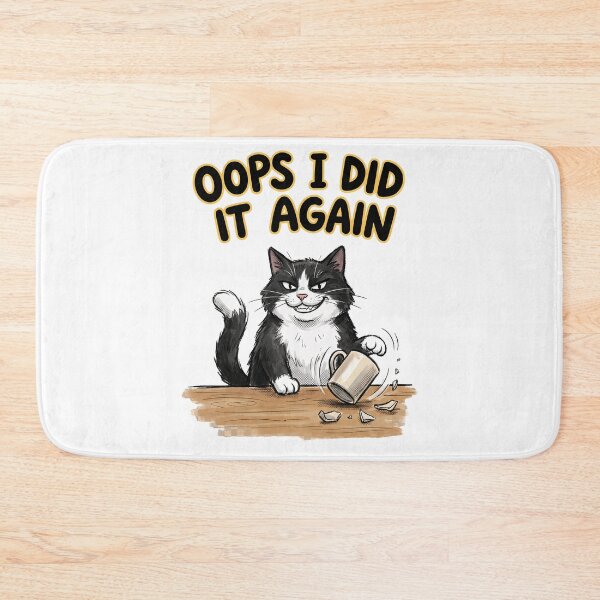 Item preview, Mischievous Cat Oops I Did It Again designed and sold by Quillway.