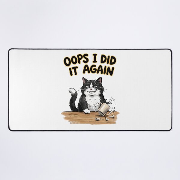 Item preview, Mischievous Cat Oops I Did It Again designed and sold by Quillway.
