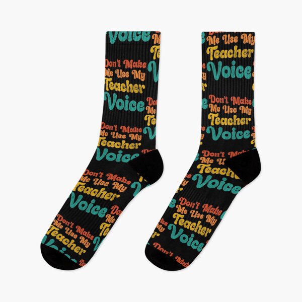 Item preview, Don't Make Me Use My Teacher Voice Funny Educator designed and sold by Gogetgiggles.