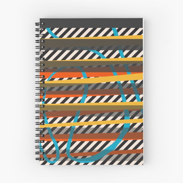 Item preview, Abstract striped pattern, blue and yellow designed and sold by Spectral2.