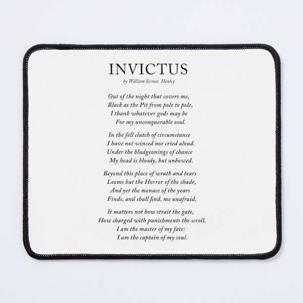 Item preview, Invictus Poem William Ernest Henley  designed and sold by corbrand.