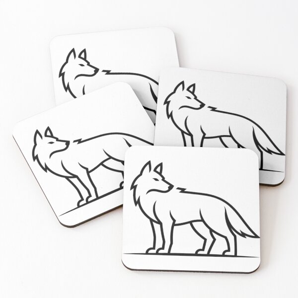 Item preview, Minimalist Wolf Silhouette designed and sold by OFlasif.