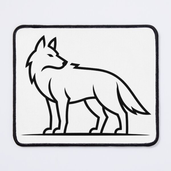 Item preview, Minimalist Wolf Silhouette designed and sold by OFlasif.