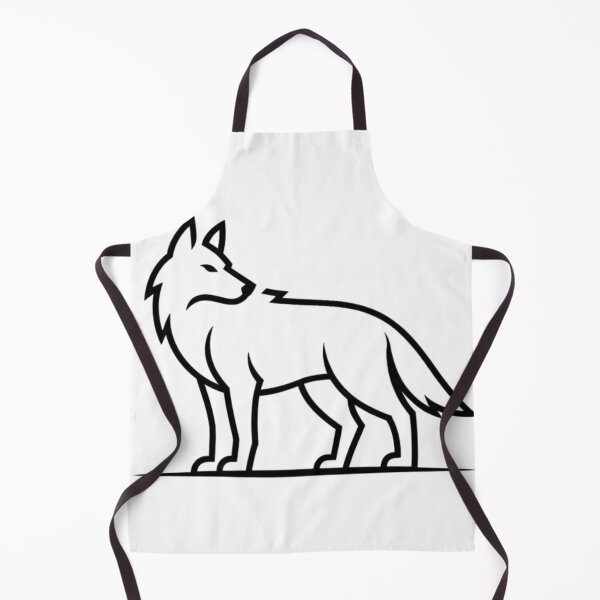 Item preview, Minimalist Wolf Silhouette designed and sold by OFlasif.