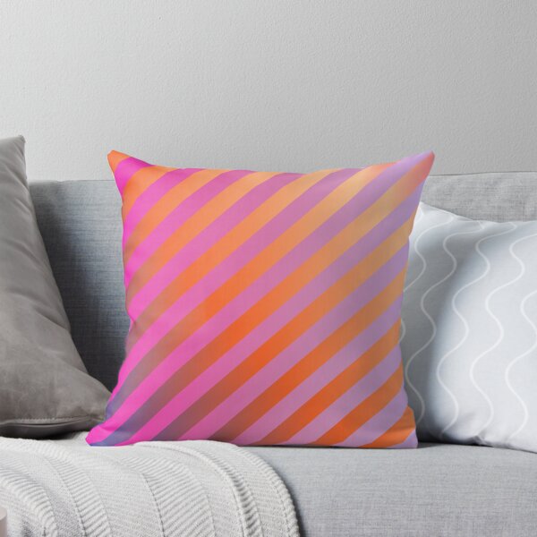 Aperçu de l'œuvre Motif à rayures abstraites, rose et orange créée et vendue par Spectral2.