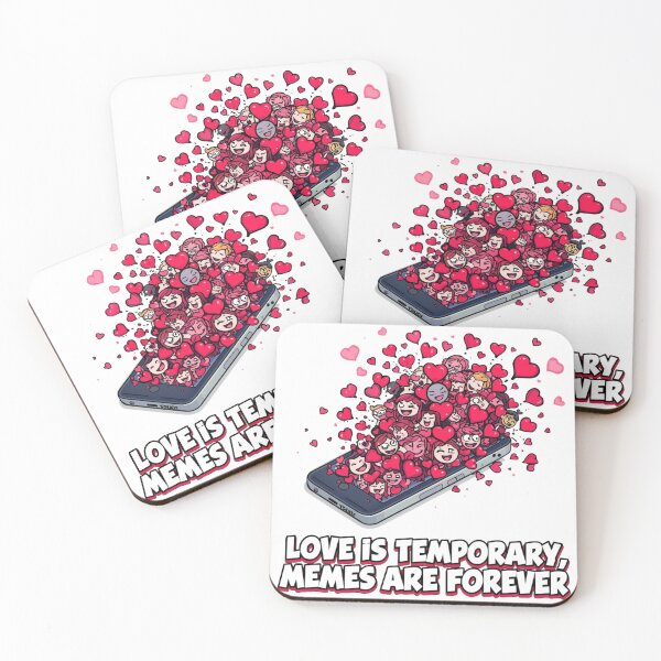 Artikelvorschau, Liebe ist vergänglich – Memes sind für die Ewigkeit – Lustiges Valentinstagsdesign entworfen und verkauft von VandJStore.