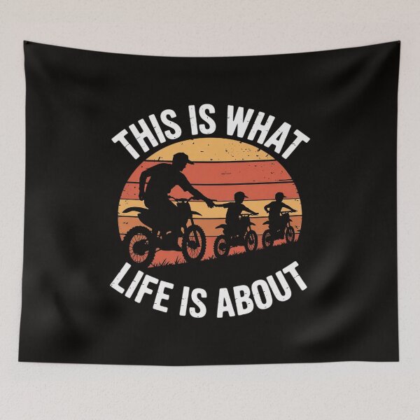 Item preview, Dirt Bike Dad Motocross Motorcycle FMX Biker Father and Kids designed and sold by silladive.