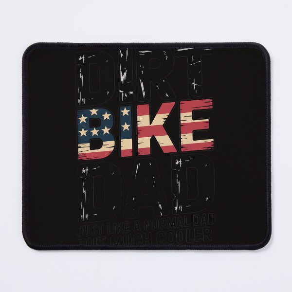 Item preview, DIRT BIKE DAD Bike Motocross Enduro US Flag designed and sold by silladive.