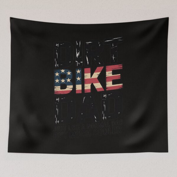 Item preview, DIRT BIKE DAD Bike  Motocross Enduro US Flag designed and sold by silladive.