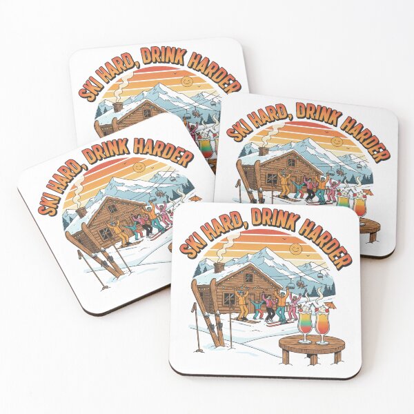 Item preview, Ski Hard, Drink Harder Apres Ski Sentence designed and sold by Lia Vina.