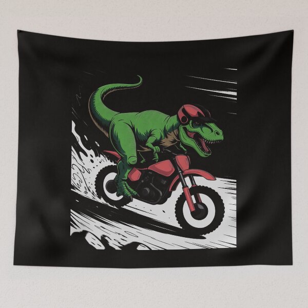 Item preview, Dirt Bike & Motocross Motorcycle For Boys, Dinosaur Riding designed and sold by silladive.