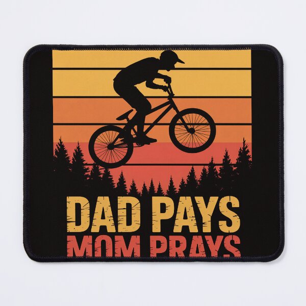 Item preview, Dad Pays Mom Prays Dirt Bike Motocross Boys Kids designed and sold by silladive.