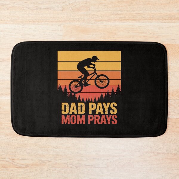 Item preview, Dad Pays Mom Prays Dirt Bike Motocross Boys Kids designed and sold by silladive.