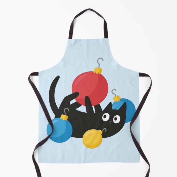 Item preview, Black Cat Christmas Sweatshirt — Playful Ornaments Cat Print designed and sold by Graphisphere.