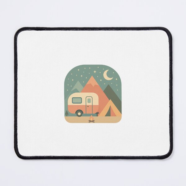 Item preview, Retro Caravan Mountain Night designed and sold by Le Grand Requin.