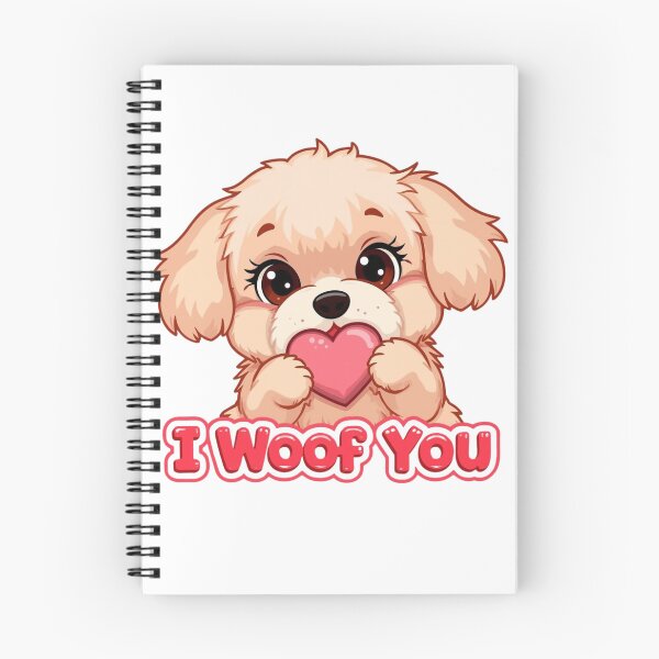 Item preview, I Woof You – Cute Dog Valentine Design designed and sold by VandJStore.