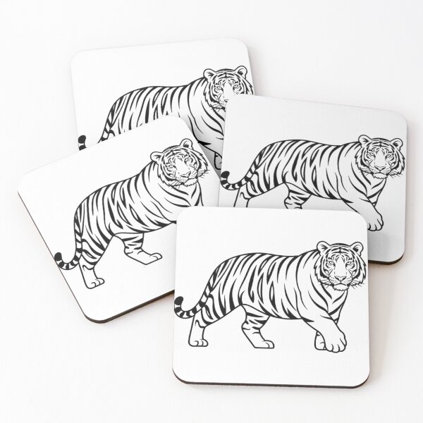 Item preview, Minimalist Tiger Line Art Illustration designed and sold by OFlasif.