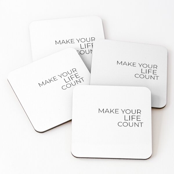 Item preview, Make Your Life Count – Inspirational Motivation Quote designed and sold by Qcima.