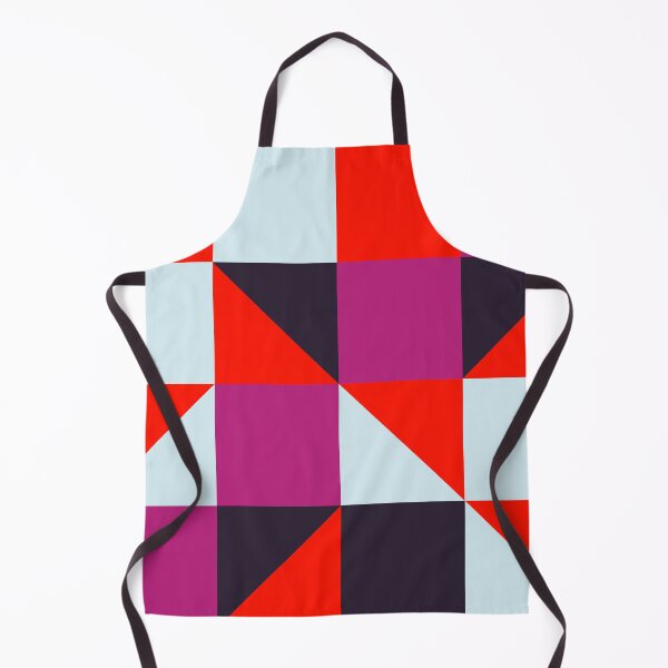 Aperçu de l'œuvre Motif géométrique à blocs de couleur rouge, rose et bleu clair – Design moderne créée et vendue par Spectral2.