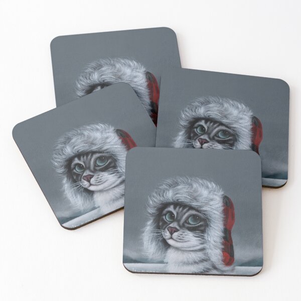 Item preview, A tabby cat wearing a Fur Trapper Hat designed and sold by EmilyDouArt.