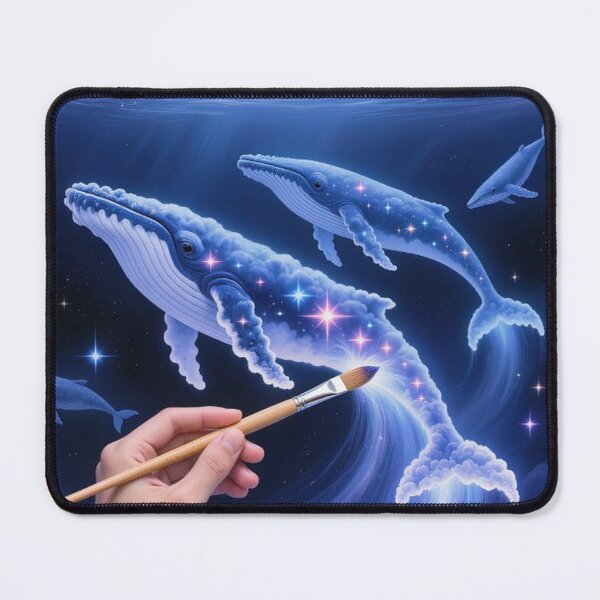 Item preview, Brushstrokes of Whales and Galaxies designed and sold by Wonderful Designs.