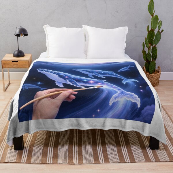 Item preview, Brushstrokes of Whales and Galaxies designed and sold by Wonderful Designs.