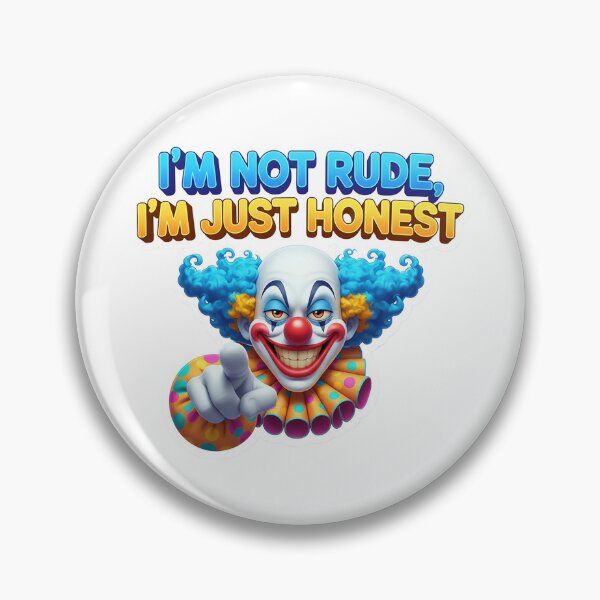 Item preview, Smirking Honest Clown Sassy Sticker Design designed and sold by newvisionart191.