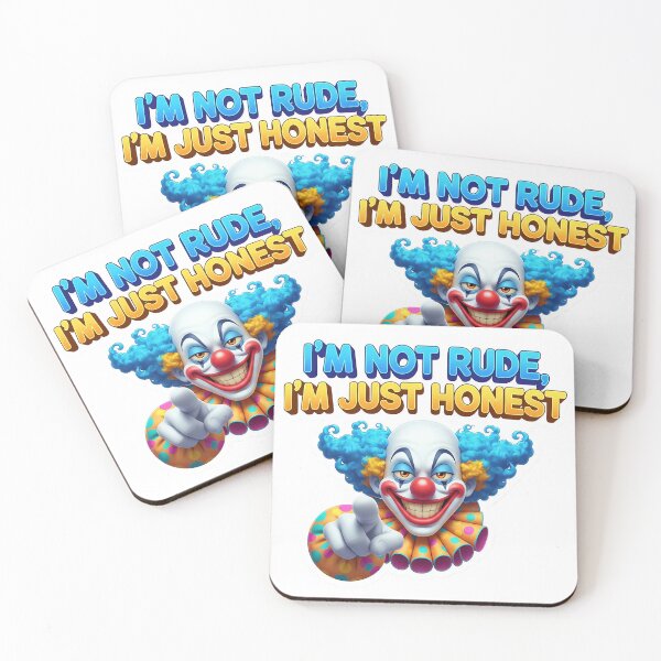 Item preview, Smirking Honest Clown Sassy Sticker Design designed and sold by newvisionart191.