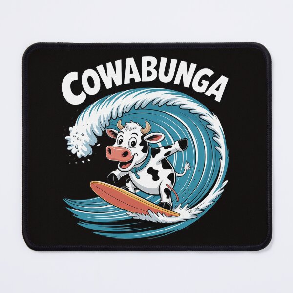 Item preview, Cowabunga Beach Surfing Cow Surfingboard Surfboard designed and sold by silladive.