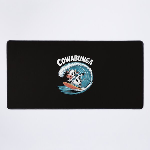 Item preview, Cowabunga Beach Surfing Cow Surfingboard Surfboard designed and sold by silladive.