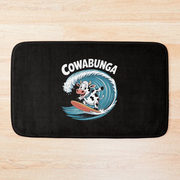 Item preview, Cowabunga Beach Surfing Cow Surfingboard Surfboard designed and sold by silladive.