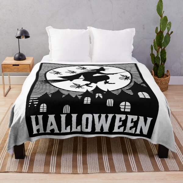 Item preview, Happy Halloween Spooky Scary Witch with Flying Monkeys designed and sold by funnytshirtemp.