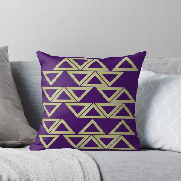 Item preview, Geometric triangle pattern in violet and green – Modern design designed and sold by Spectral2.