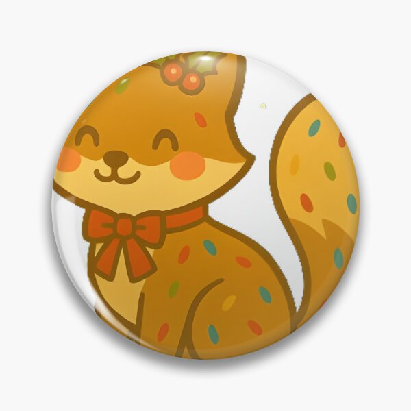 Item preview, Fruitcake Fox – Kawaii Christmas Animal Treat designed and sold by Whiskers&Waffles.