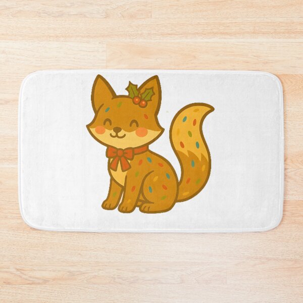 Item preview, Fruitcake Fox – Kawaii Christmas Animal Treat designed and sold by Whiskers&Waffles.