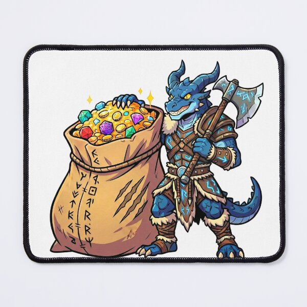Item preview, Dragonborn Barbarian: Dice Hoard designed and sold by SkinnyFlatWhite.