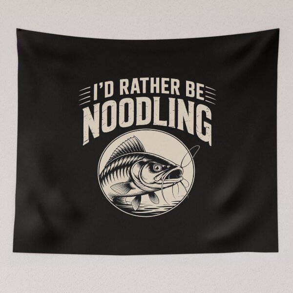 Item preview, Catfish Noodling - Id Rather Be Noodling - Catfish Grabbing designed and sold by silladive.