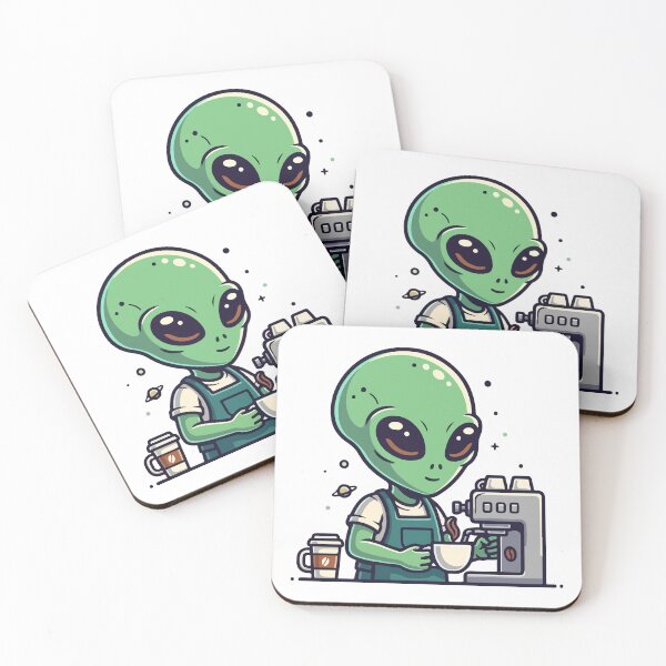 Item preview, Out of This World Espresso - Alien Barista designed and sold by Pluto ⭐️.