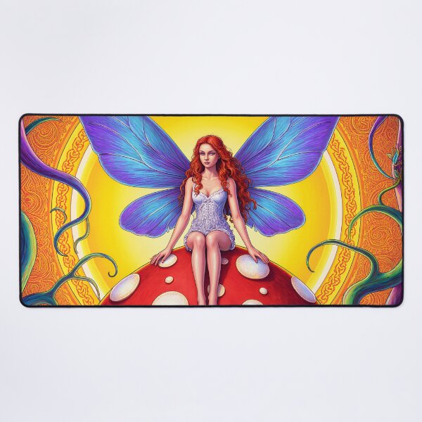 Item preview, Fairy on Mushroom, Psychedelic  designed and sold by MultiTrinkets.