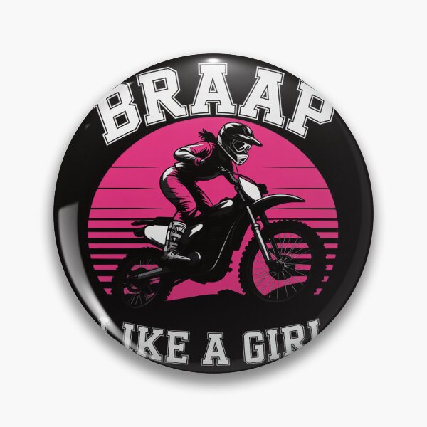 Item preview, Braap Motorcycle Girl Motocross Dirt Bike designed and sold by silladive.