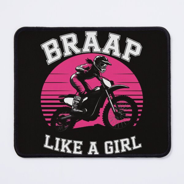Item preview, Braap Motorcycle Girl Motocross Dirt Bike designed and sold by silladive.