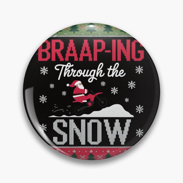 Item preview, Braaap-ing Through The Snow Ugly Motocross Christmas designed and sold by silladive.