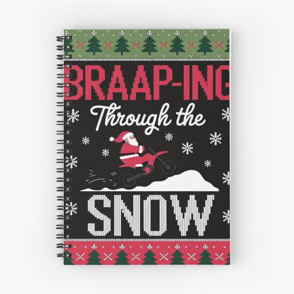Item preview, Braaap-ing Through The Snow Ugly Motocross Christmas designed and sold by silladive.