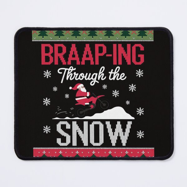Item preview, Braaap-ing Through The Snow Ugly Motocross Christmas designed and sold by silladive.