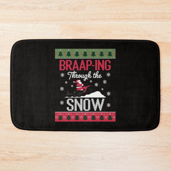 Item preview, Braaap-ing Through The Snow Ugly Motocross Christmas designed and sold by silladive.